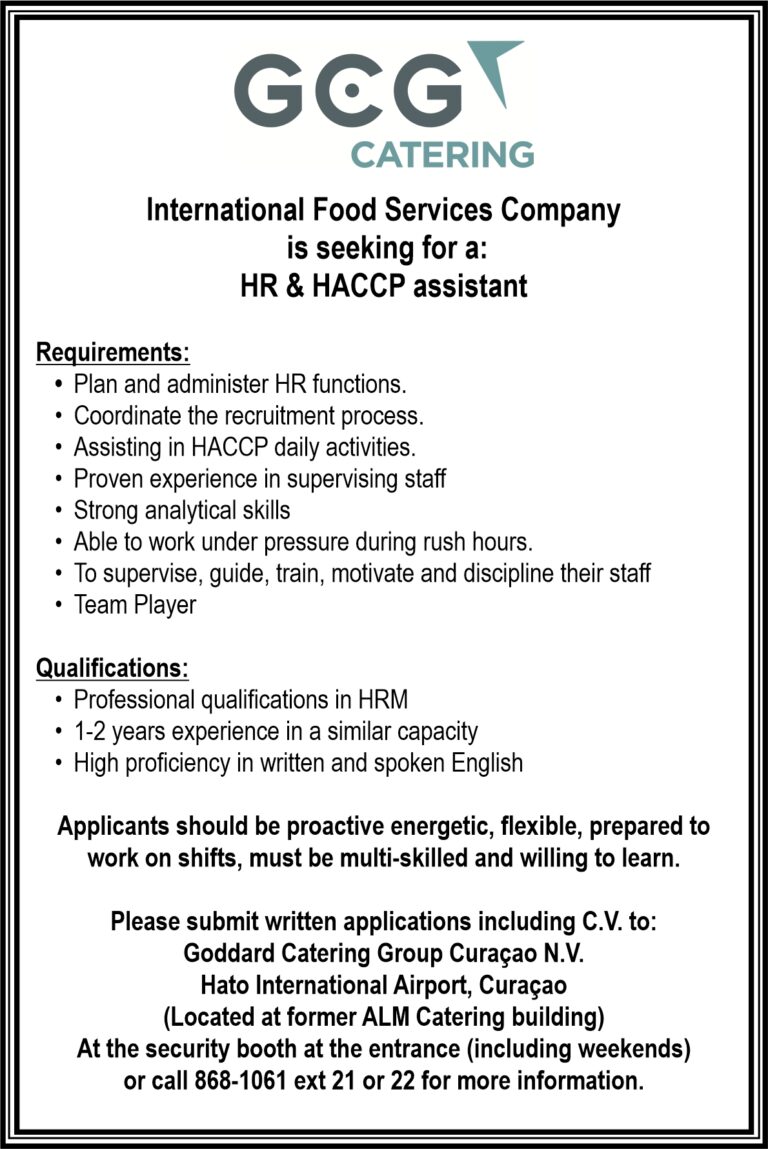 International Food Services Company – HR HACCP Assistant